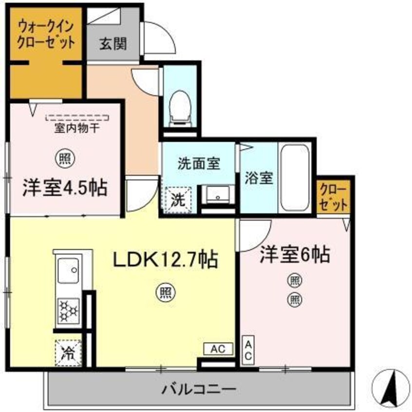 間取図 カサグランデ松山