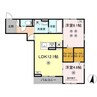 カサグランデ松山 2LDKの間取り