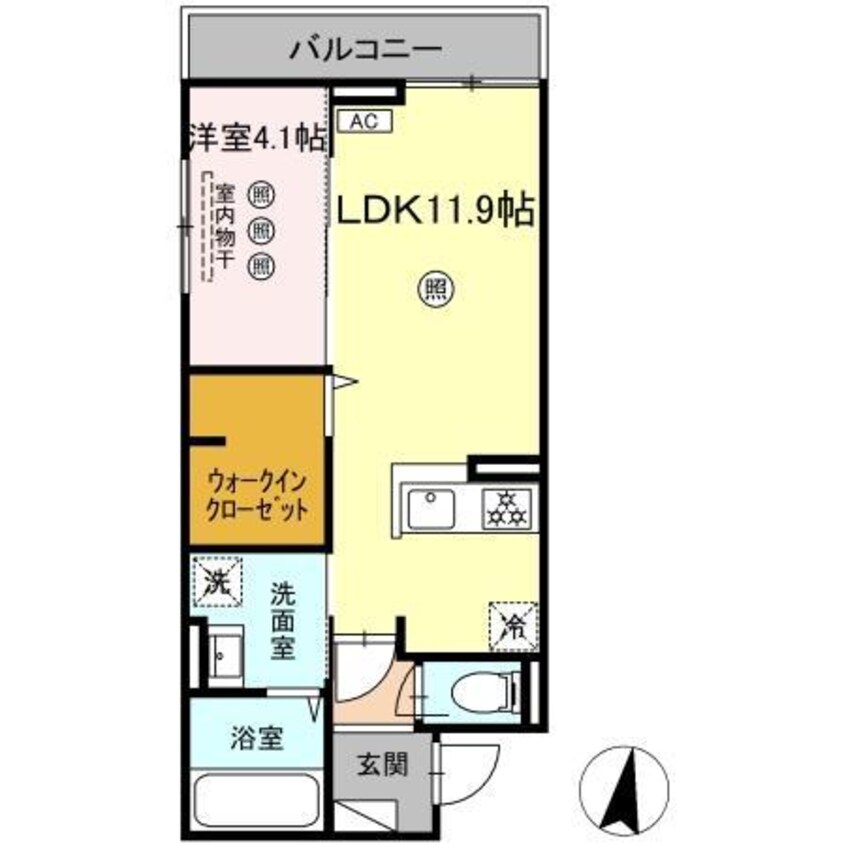 間取図 カサグランデ松山