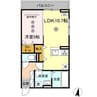 カサグランデ松山 1LDKの間取り