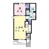 グラシアス 1LDKの間取り