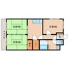 サンライズビル 3DKの間取り