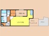 アルテマイスター谷川 1LDKの間取り