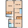 日豊本線/佐土原駅 徒歩9分 1-2階 築35年 3DKの間取り