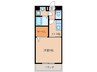 ユーミー大橋 1Kの間取り