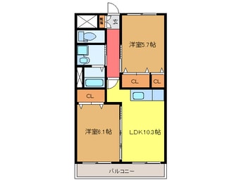 間取図 ベル・ブランシュ