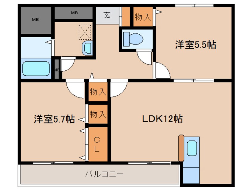 間取図 ユーミー江平