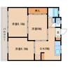 カーサルーチェ 3DKの間取り