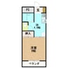カーサルーチェ 1DKの間取り