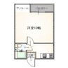 Beeハイム 1Kの間取り