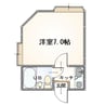 Jハウス 1Rの間取り