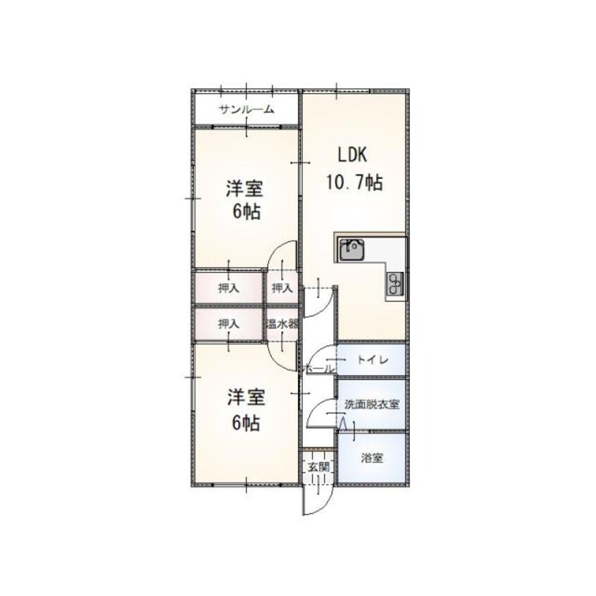 間取図 ノーブルハイツ２