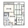KRビル 3DKの間取り