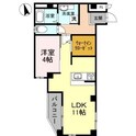 Ｄ－レジデンス玉川図書館前の間取図