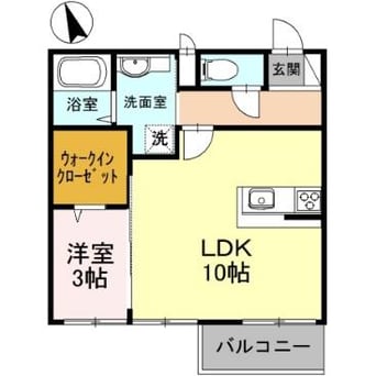 間取図 Ｄ－レジデンス玉川図書館前