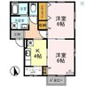 スワンレイクＡ 2Kの間取り