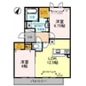 ｍｊｕｋ（ミューク） 2LDKの間取り