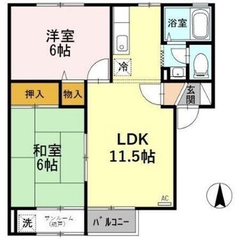 間取図 エクセルコート２１