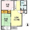 エクセルコート２１ 2LDKの間取り