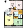 ロビュスト三栄Ⅱ 3LDKの間取り