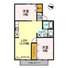 コーポマウンテン 2LDKの間取り