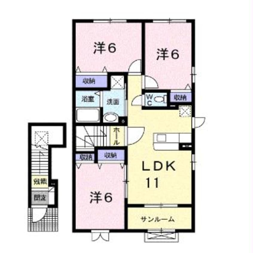 間取図 メープル城南