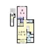 プラシード 1LDKの間取り