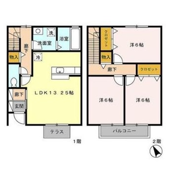 間取図 富樫ヴィヴレＢ