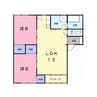 クレストールＴＹⅢ 2LDKの間取り