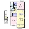 エルドラード 2LDKの間取り