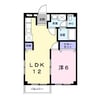 サンプリンス 1LDKの間取り