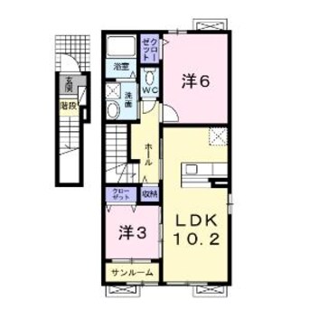 間取図 ベル・ルミエール・Ｍ