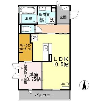 間取図 アンソレイエ