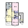 リーベⅡ 2DKの間取り