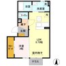 ロータス金沢 1LDKの間取り