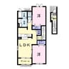 メゾン・ド寺町 1LDKの間取り