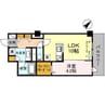 グランデ西金沢駅前 1LDKの間取り