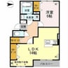 グランデリーオ 1LDKの間取り