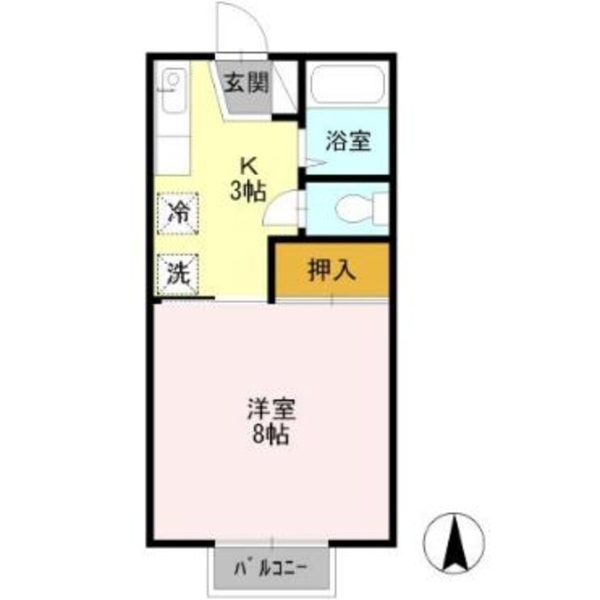 間取図 シャルム長土塀　Ｂ棟