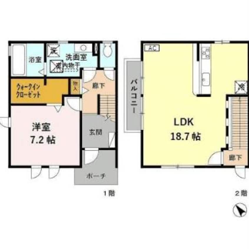 間取図 ローズコート西念　A