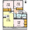 リビングタウン東金沢　A 3LDKの間取り