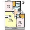 リビングタウン東金沢　A 2LDKの間取り