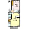 グラッド・Ｓ 1LDKの間取り