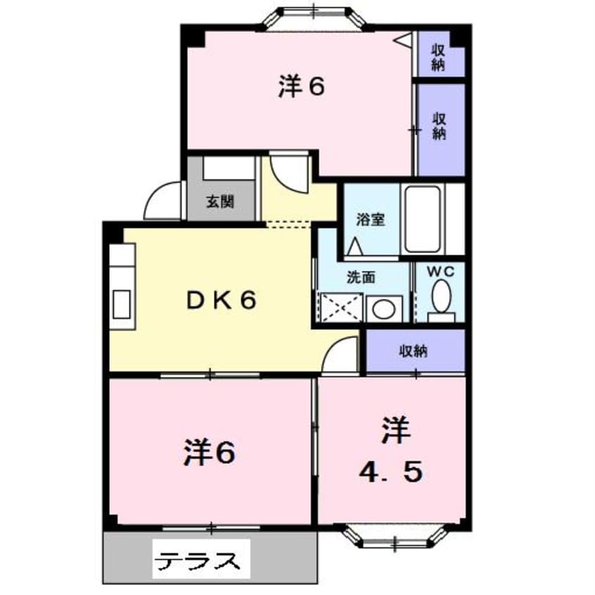 間取図 プラドール上荒屋