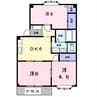 プラドール上荒屋 3DKの間取り