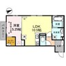 エトワール 1LDKの間取り
