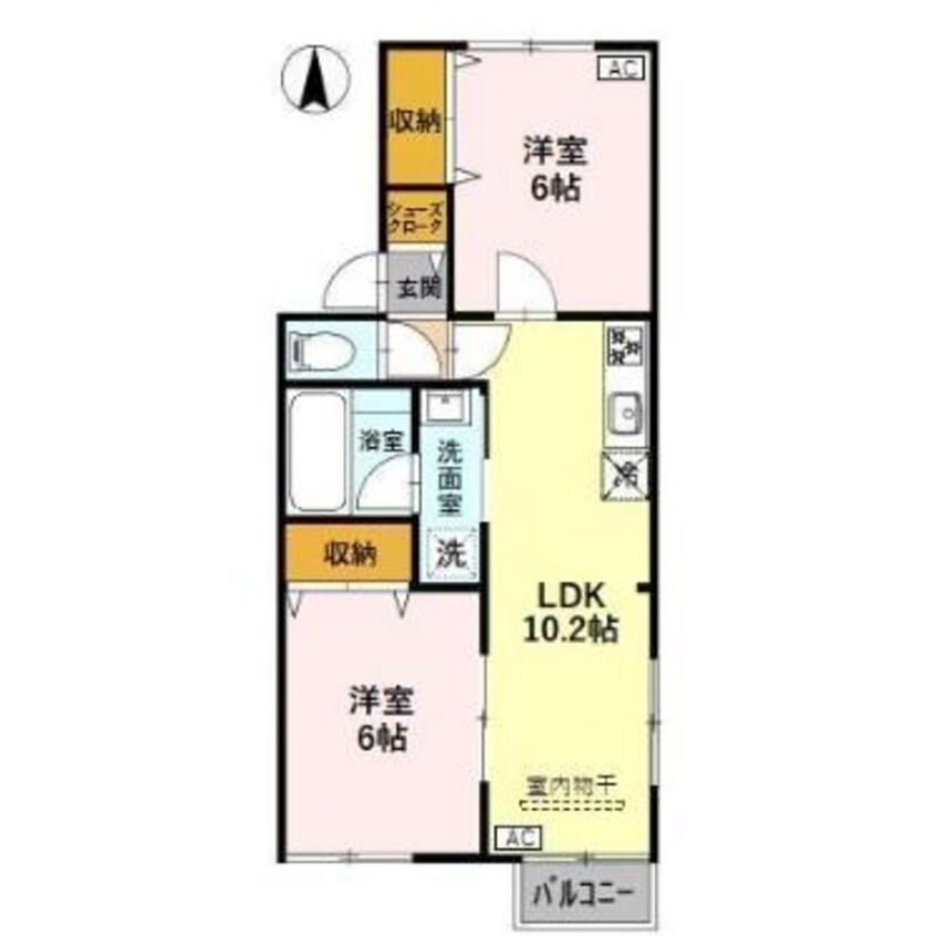間取図 ウエスタンパーク８