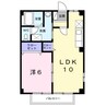 シティハイムA 1LDKの間取り