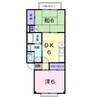 フロイデ 2DKの間取り