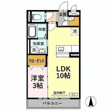 間取り図 リビングタウン戸水